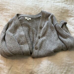 OZMA Dad Cardi Eco-Soft Alpaca Cotton Heather Grey